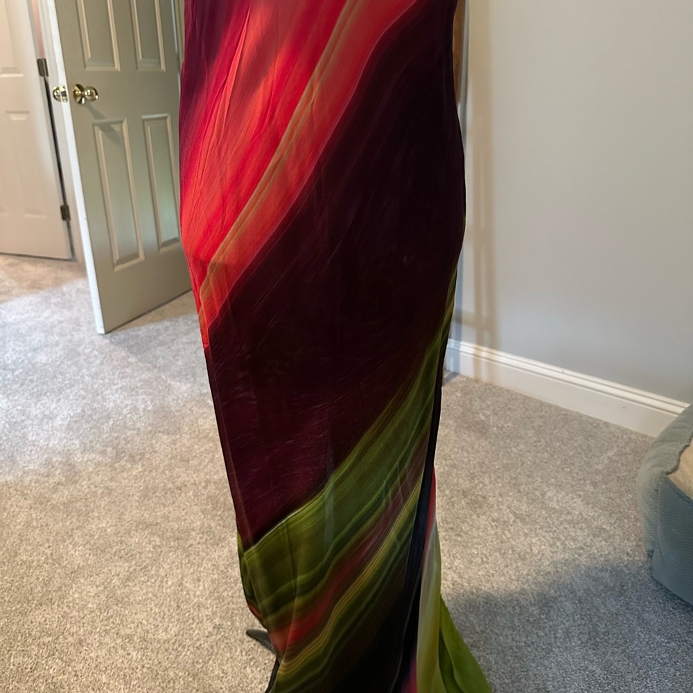 Anthropologie’s Condition’s Apply Vibrant Strapless Dress with Multicolor Design - Picture 4 of 5
